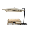 Neptune Seasonal_Garden_Outdoor coffee and side table default Pembrey 5 Seater Teak Modular Garden Sofa Set with Coffee Table & Parasol