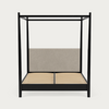 Wardley Super King Four Poster Bed, Warm Black