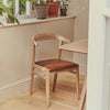 Neptune Chairs Borough Oak Dining Chair, Barnaby Leather