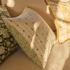 Neptune Cushions Frida Square Embroidered Scatter Cushion, Green