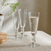 Neptune Glassware Greenwich Champagne Flutes, Set of 6