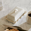 Neptune Serveware Bramley Stoneware Butter Dish, White