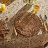 Neptune Tabletop Accessories Ashbourne Rattan Round Placemats, Set of 4