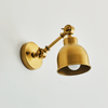 Neptune Wall Lights Antique Brass Brompton Wall Light, Small