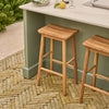 Neptune Seasonal_Garden_Outdoor dining and carver chairs default Walcot Teak Outdoor Garden Bar Stool